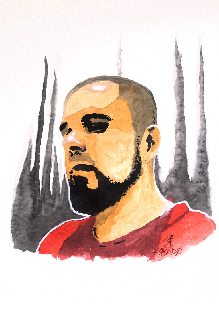 Autorretrato em aquarela